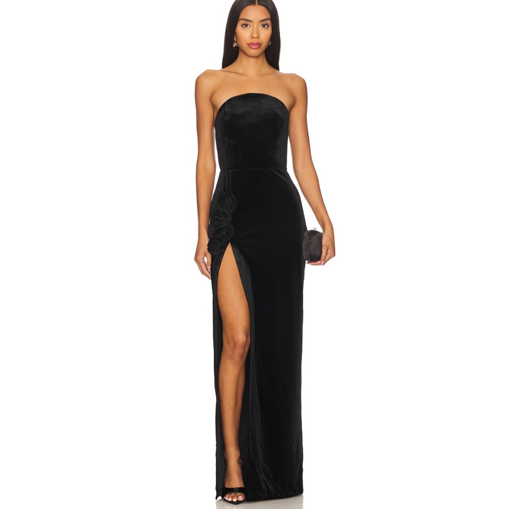 Amanda Uprichard Black Wolfe Gown